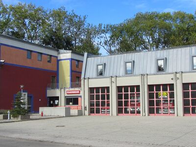 Erdinger Feuerwehrhaus in der Lebzelterstraße