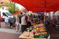Obst und Gemüsestand auf dem Markt