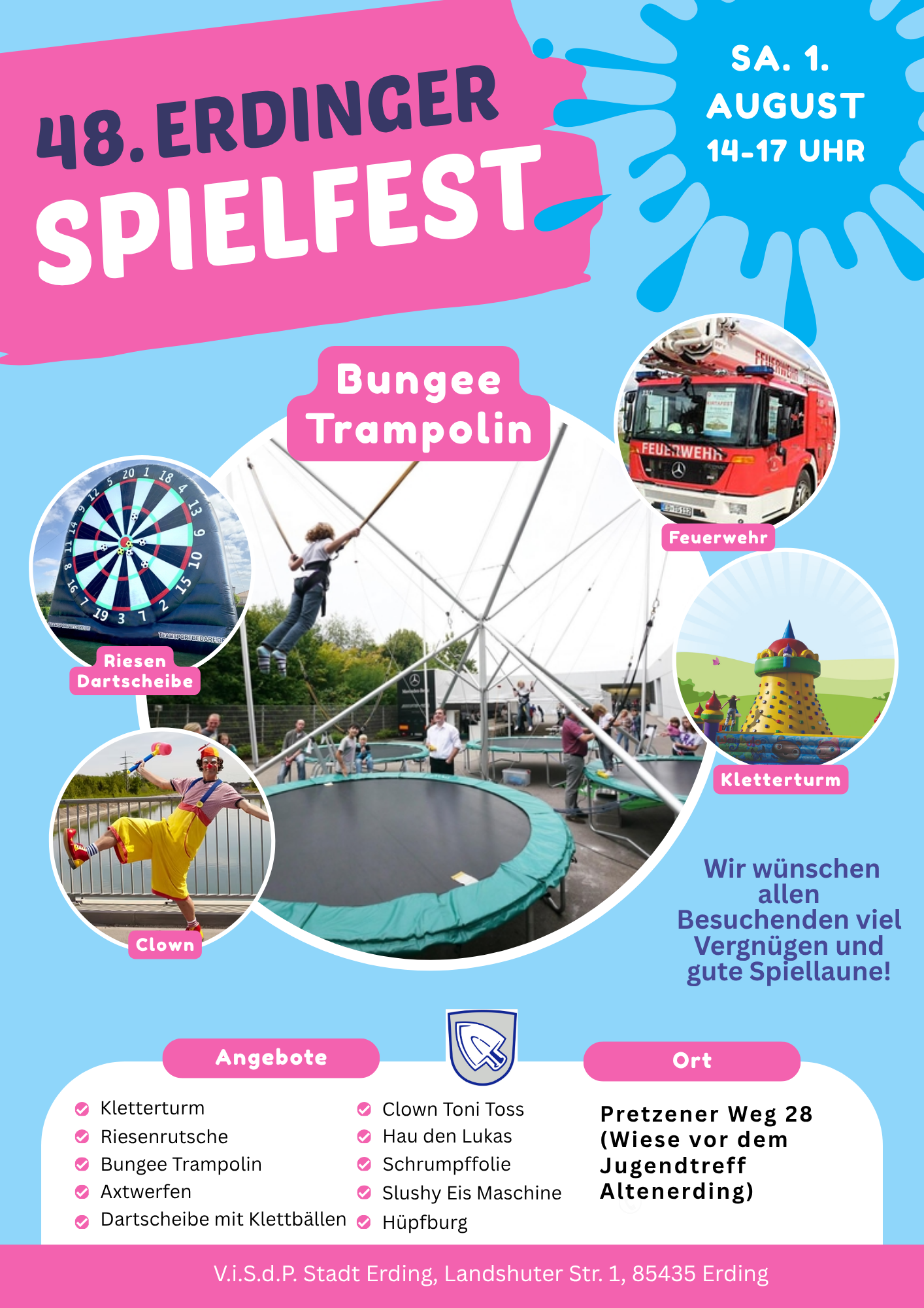 Programmflyer für das Spielfest 2026